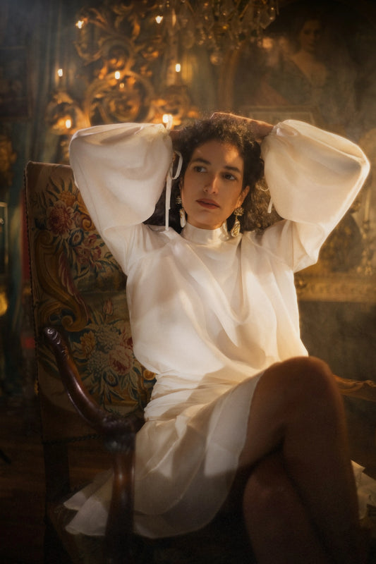 blouse en soie blanche chic et moderne